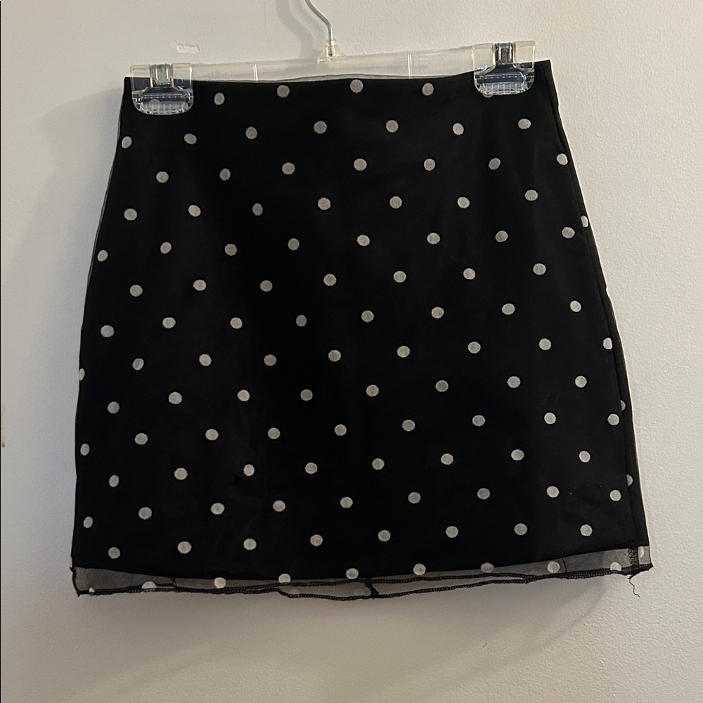 Black Polka Dot Skirt